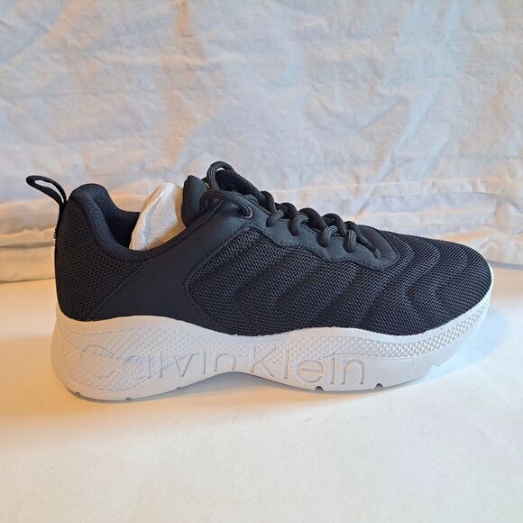 Calvin Klein KC Cecyle Black White Sneaker Athletic Shoe Women's 9.5M New In Box - Picture 7 of 15